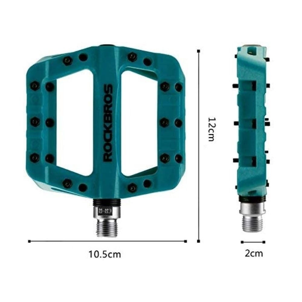 Pedále ROCKBROS Pl Lsl Flat Nylon v modrej farbe - Pedále - 3