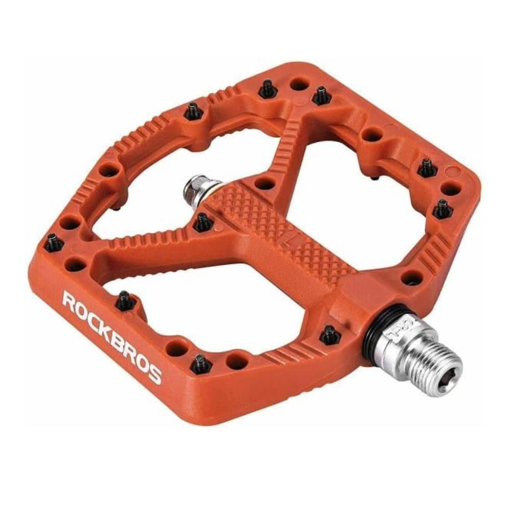 Pedále ROCKBROS Pl Lsl Flat Nylon 9/16 Oranžové - Pedále - 1