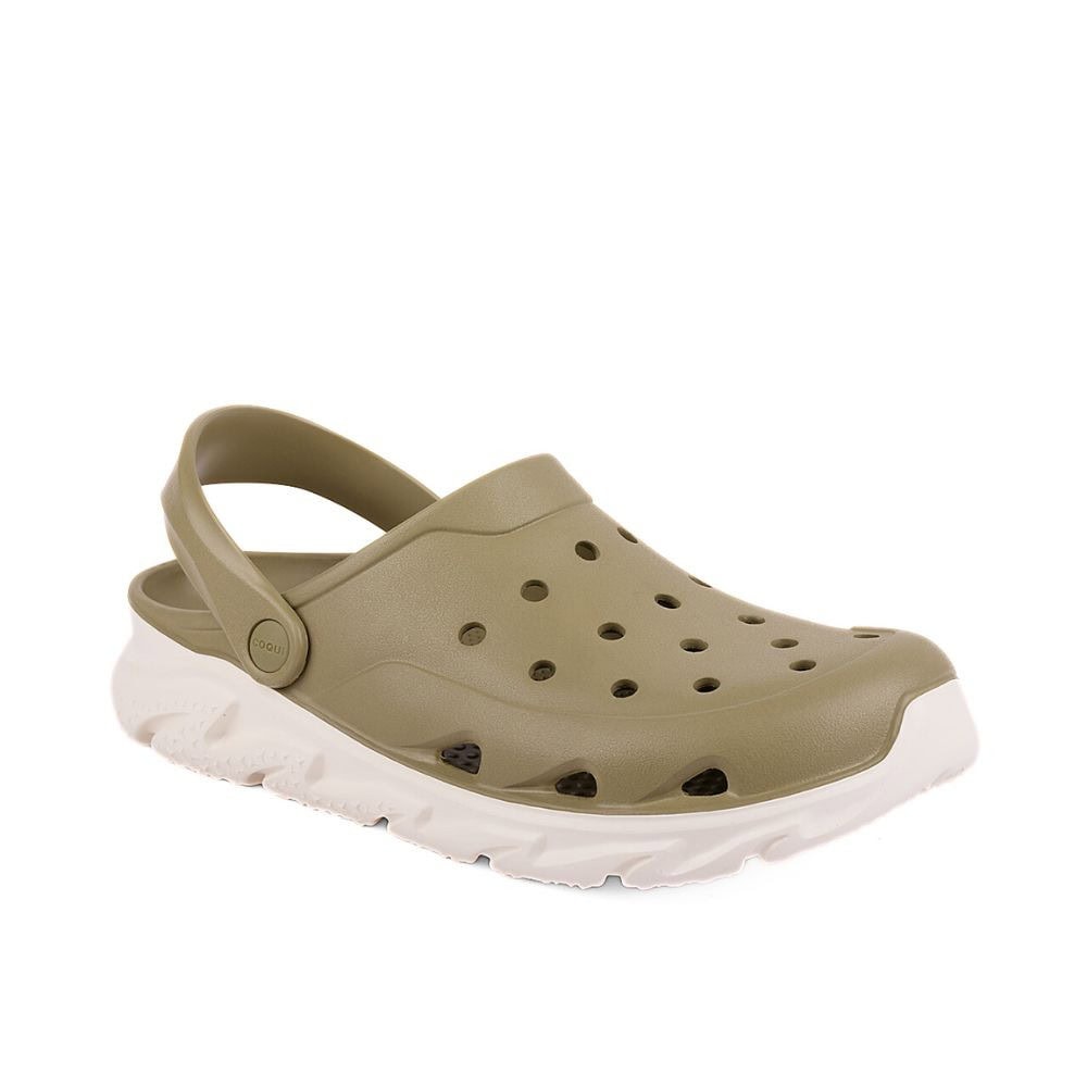Obuv COQUI Clogsy Cody New Olive Ivory - Šľapky a sandále - 1