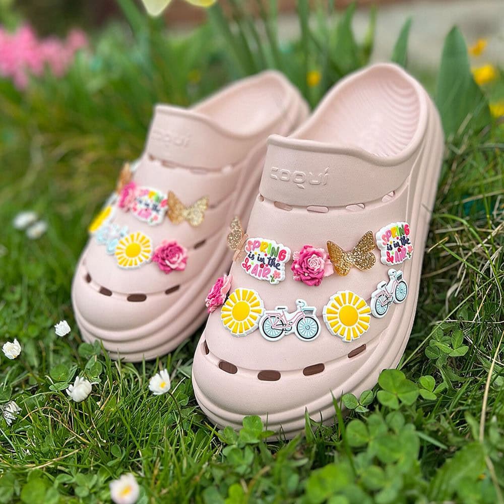 Obuv COQUI Clogsy Craft off Beige Pink - Šľapky a sandále - 2