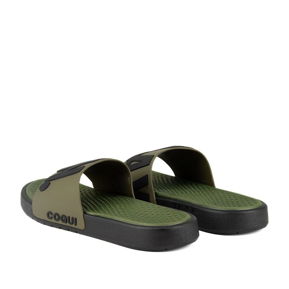 Šľapky COQUI Speedy Army Green Relax On - Šľapky a sandále - 4