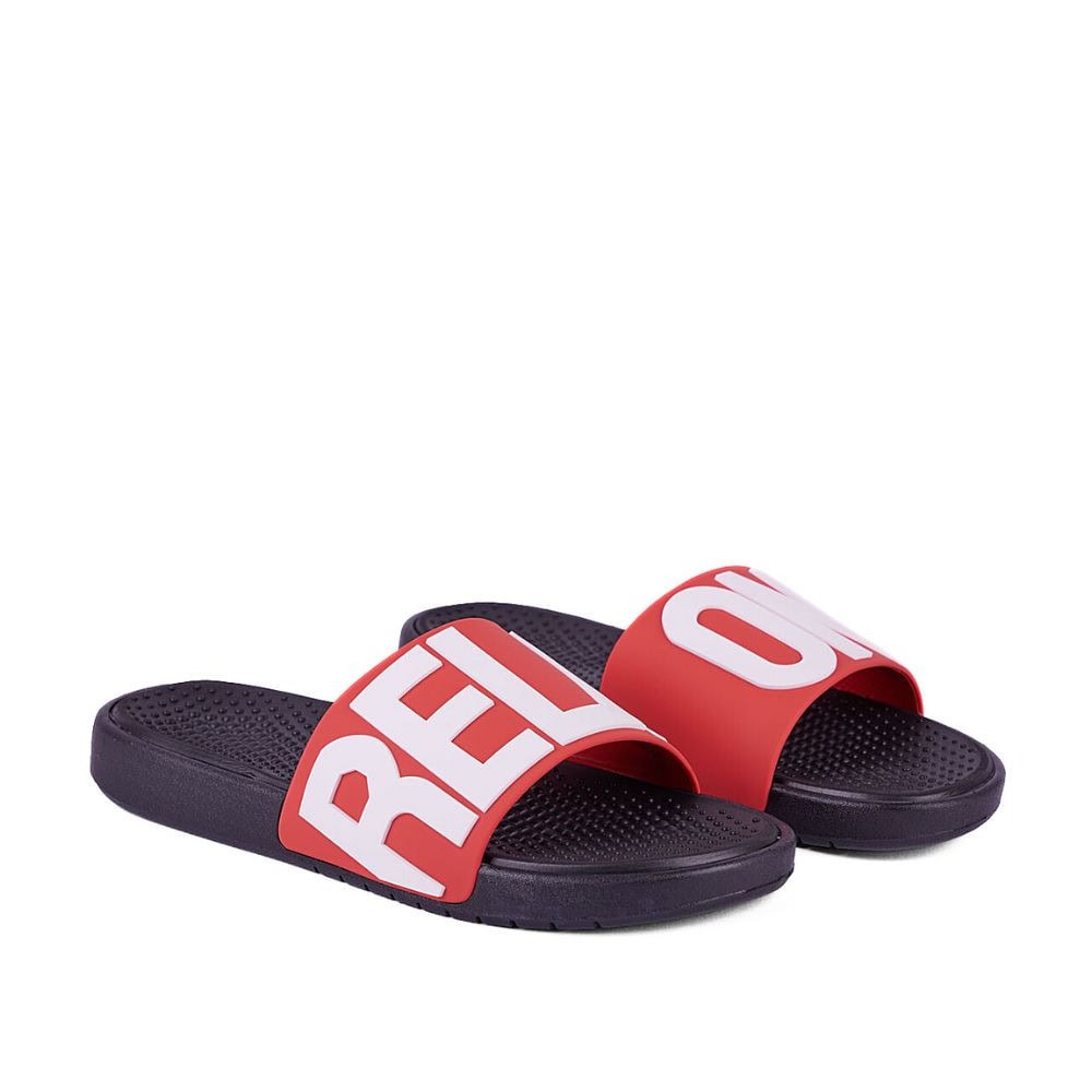 Šľapky COQUI Speedy Black New Red Relax On - Šľapky a sandále - 5