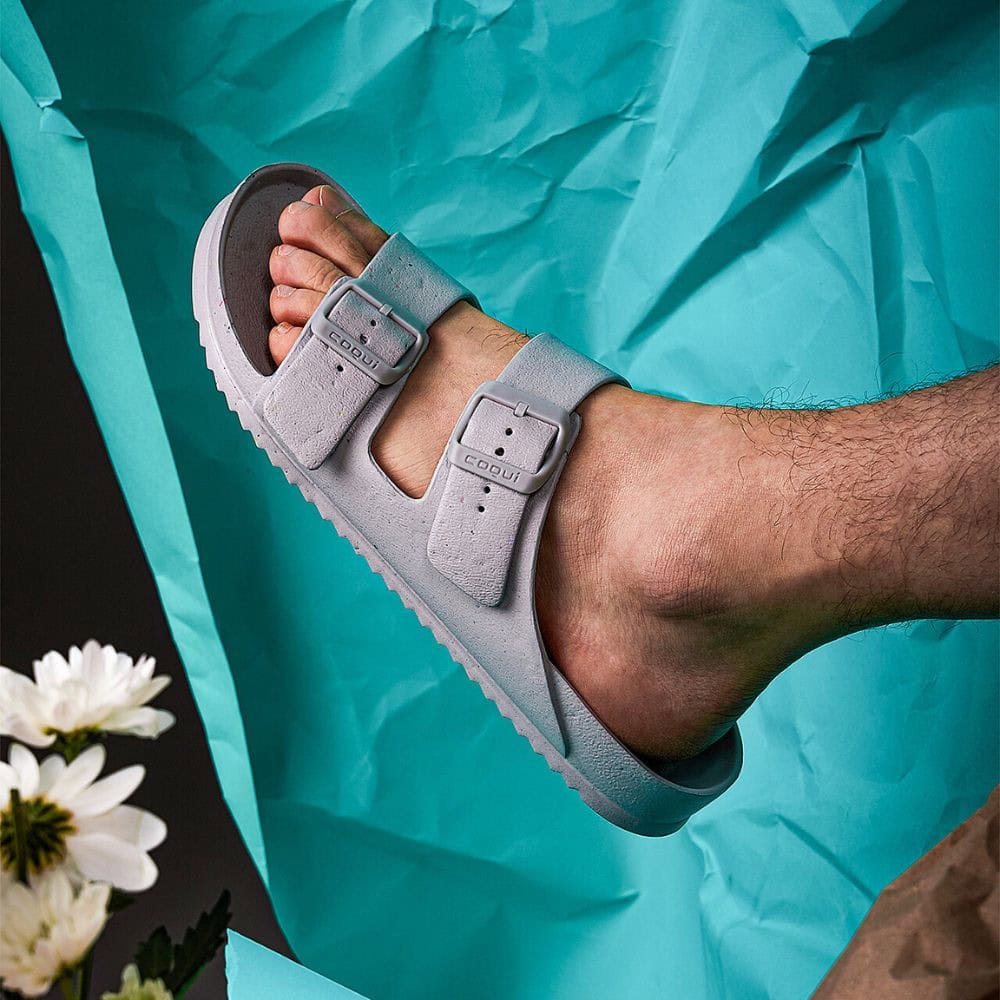 Šľapky COQUI Kong Eco Khaki Grey - Šľapky a sandále - 6