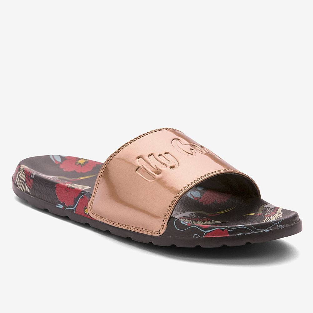 Šľapky COQUI Cleo Birds Bronze - Šľapky a sandále - 1