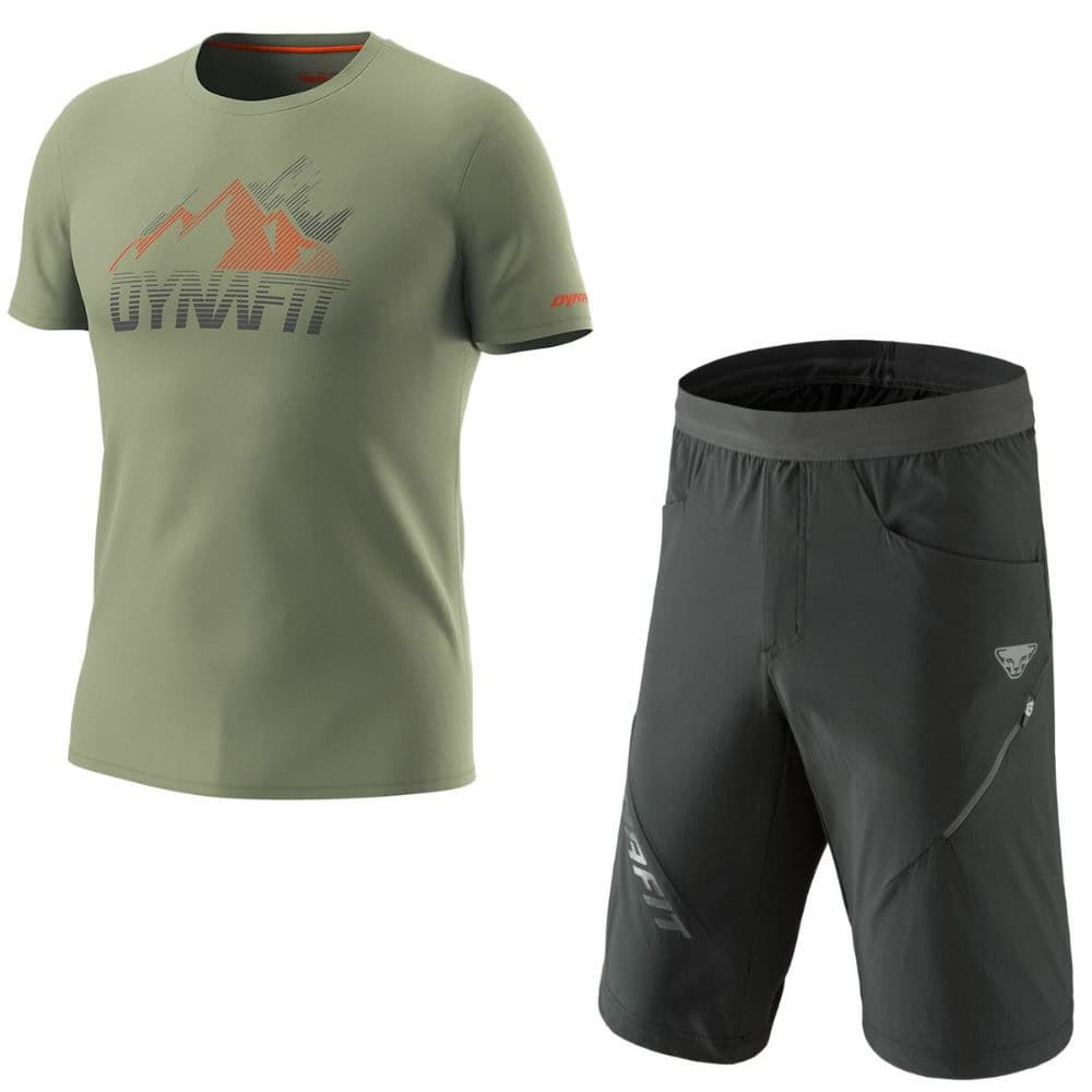 Komplet DYNAFIT Transalper Graphic M Sage + DYNAFIT Transalper Hybrid Black - SETY - Letné oblečenie - 1