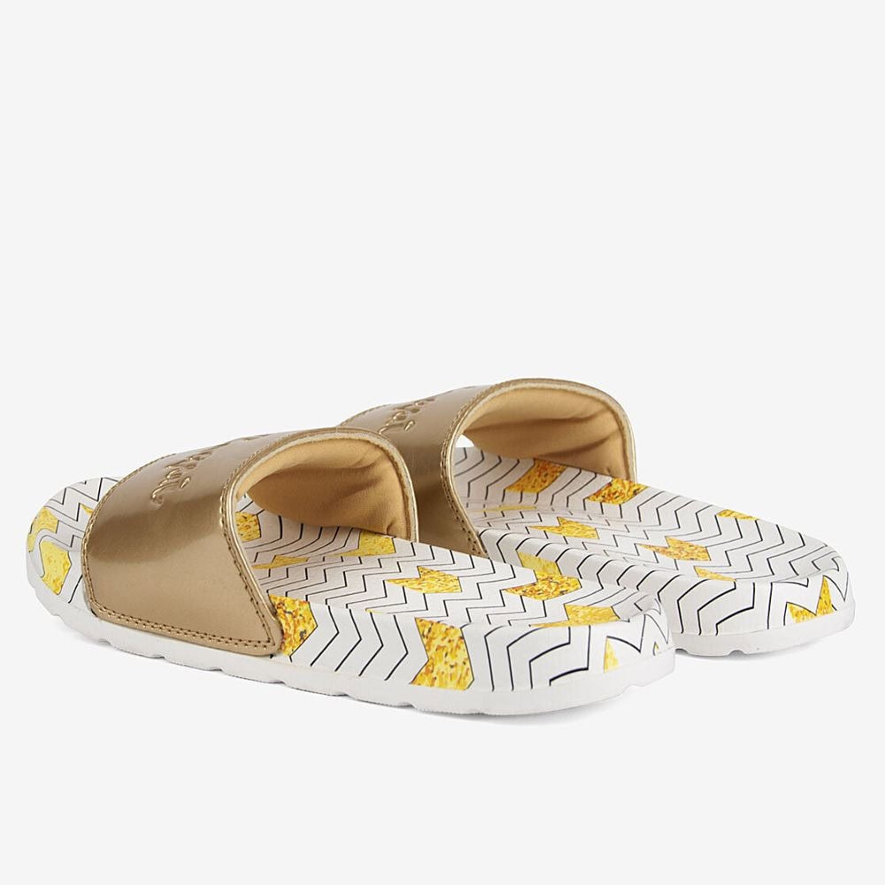 Šľapky COQUI Cleo Zig Zag Gold - Šľapky a sandále - 3