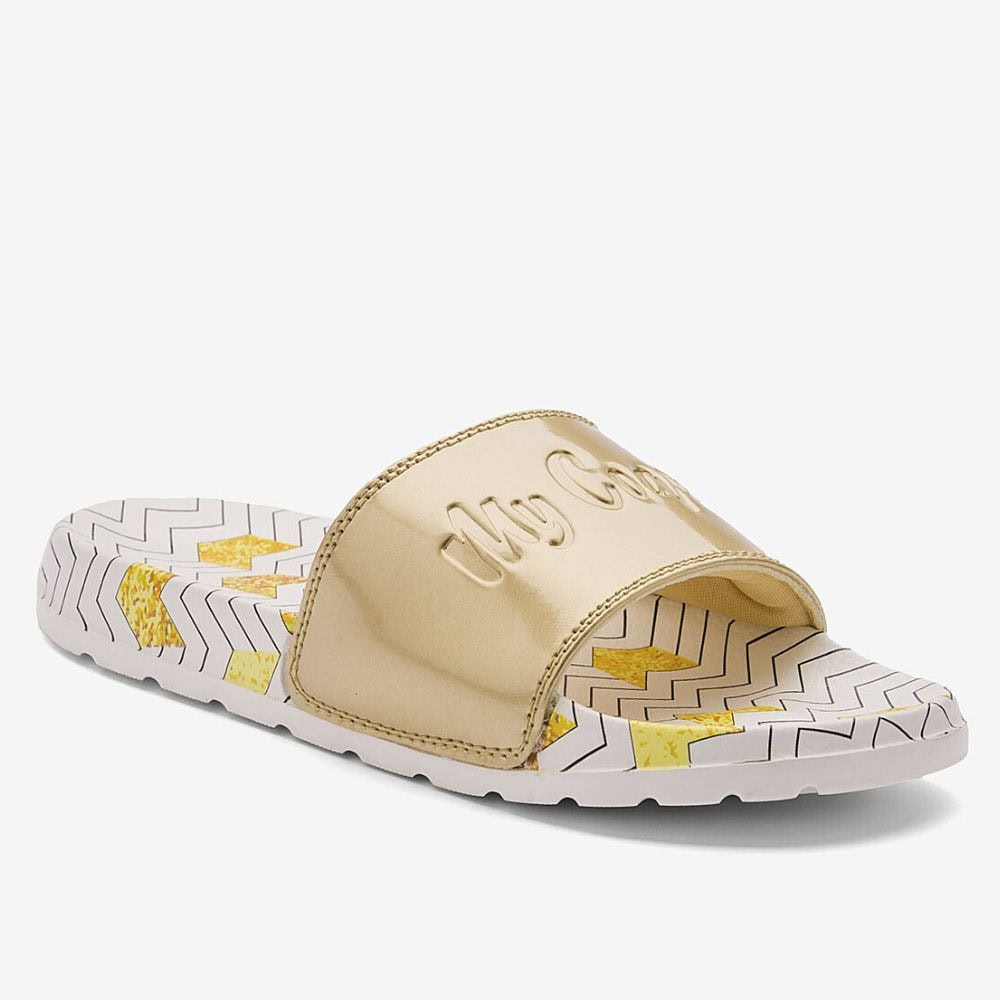 Šľapky COQUI Cleo Zig Zag Gold - Šľapky a sandále - 1