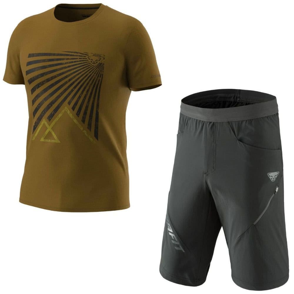 Komplet DYNAFIT Transalper Graphic M Rock Relic + DYNAFIT Transalper Hybrid Black - SETY - Letné oblečenie - 1