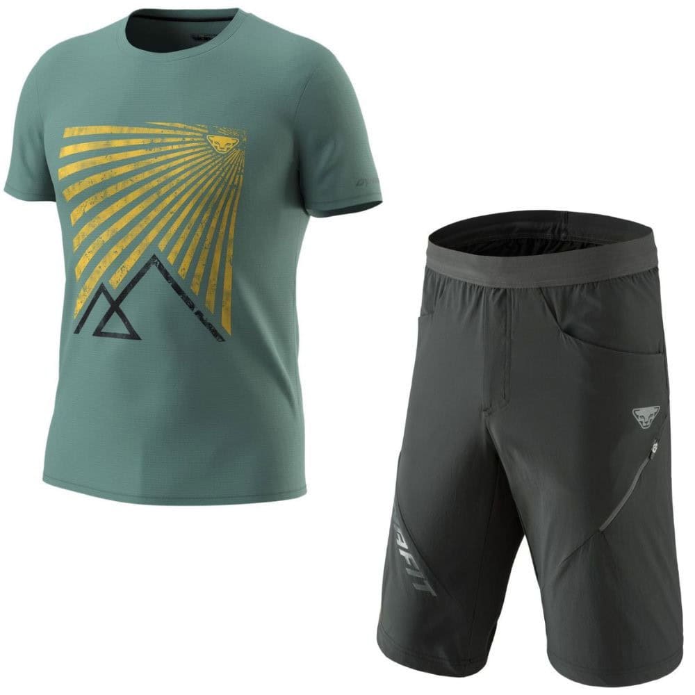 Komplet DYNAFIT Transalper Graphic M Rock Atlantic + DYNAFIT Transalper Hybrid Black - SETY - Letné oblečenie - 1