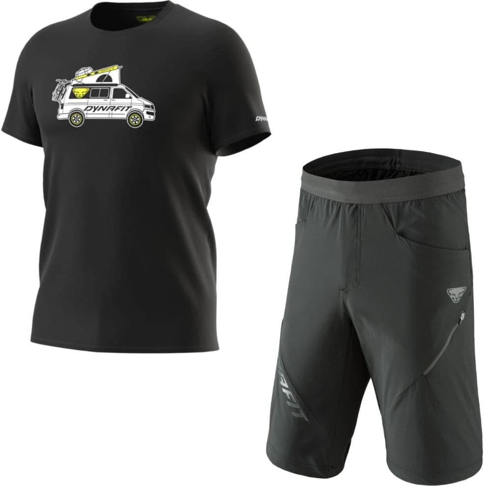 Komplet DYNAFIT Graphic CO M Black + DYNAFIT Transalper Hybrid Black - SETY - Letné oblečenie - 1