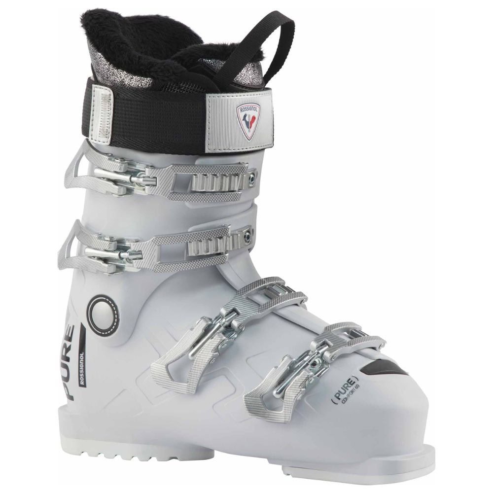 Zjazdové lyžiarky ROSSIGNOL Pure Comfort 60 White Grey - Dámske lyžiarky - 1