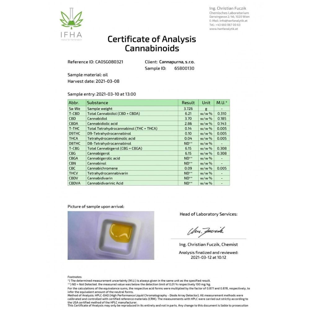 CBG olej 5 % full spectrum 2 + 1 ZDARMA ! - CBD & CBG & CBN - 2
