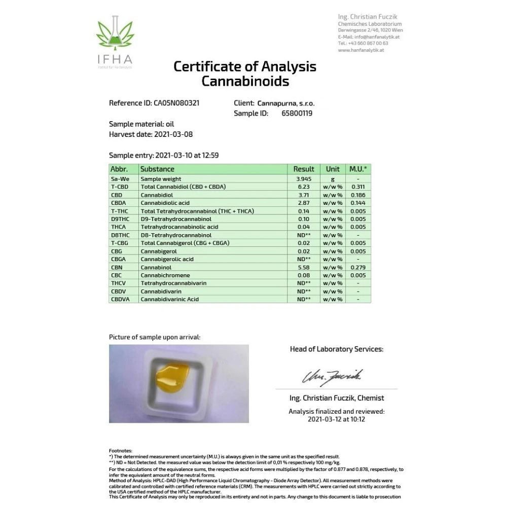 CBN olej 5 % full spectrum - CBD & CBG & CBN - 2