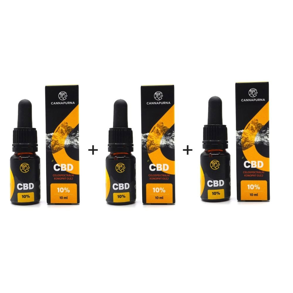 CBD olej 10 % full spectrum 2 + 1 ZDARMA ! - CBD & CBG & CBN - 1