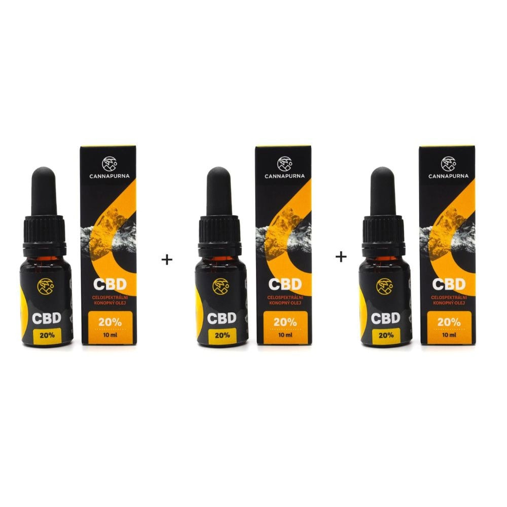 CBD olej 20 % full spectrum 2 + 1 ZDARMA ! - CBD & CBG & CBN - 1