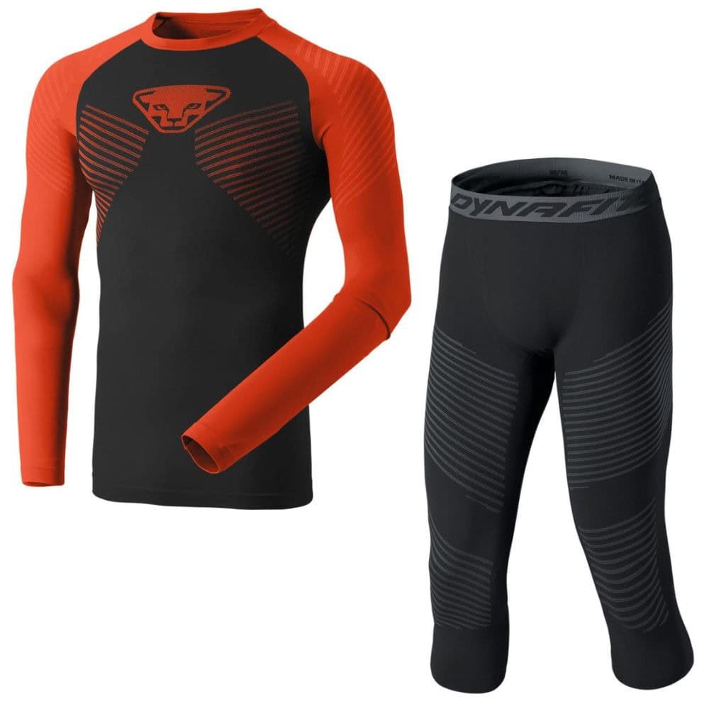 Termo komplet DYNAFIT Speed ​​Dryarn® M L/S TEE Dawn + DYNAFIT Speed Dryarn® Tights M Black - Športové termoprádlo - 1