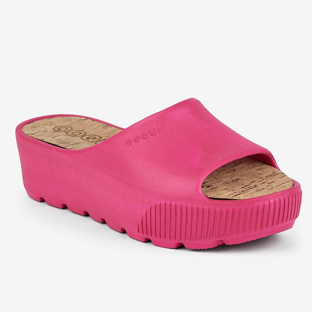 Šľapky na platforme COQUI Pam Orchid Cork - Šľapky a sandále - 1