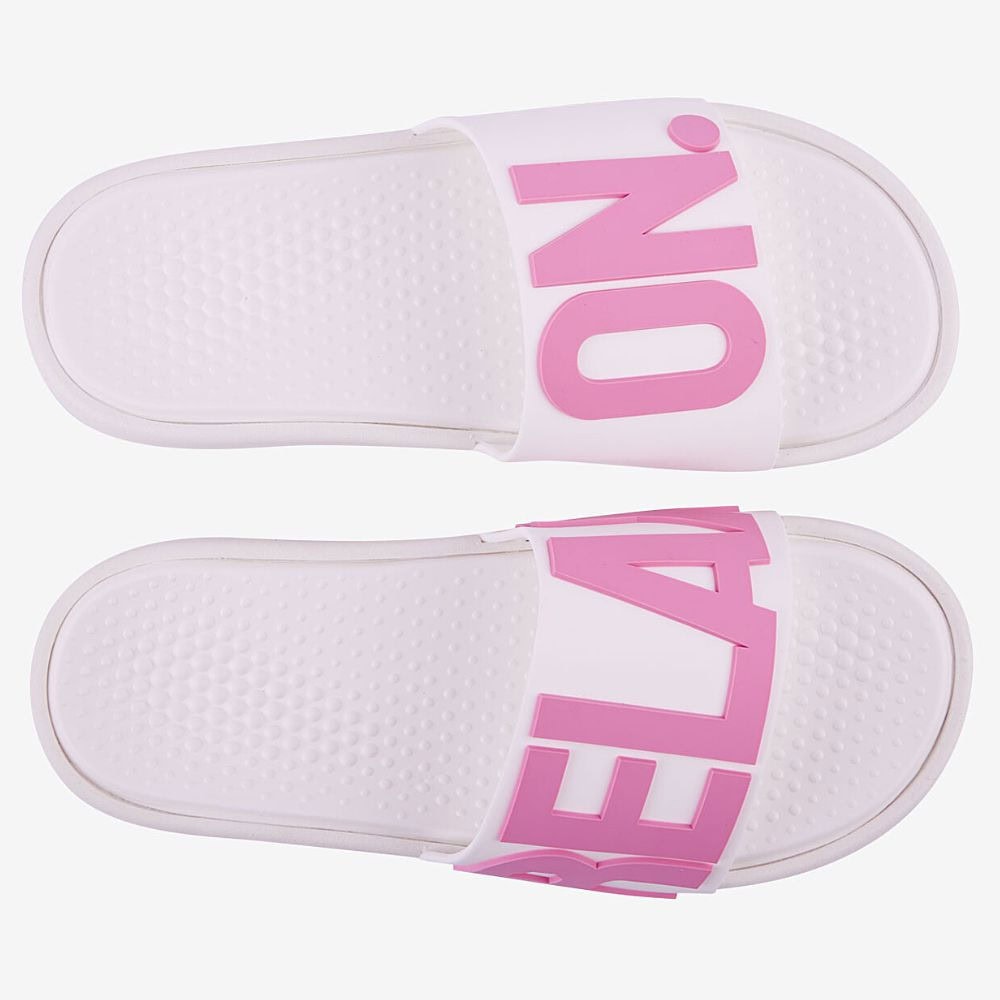 Šľapky COQUI Speedy White Dk Pink Relax On - Šľapky a sandále - 3