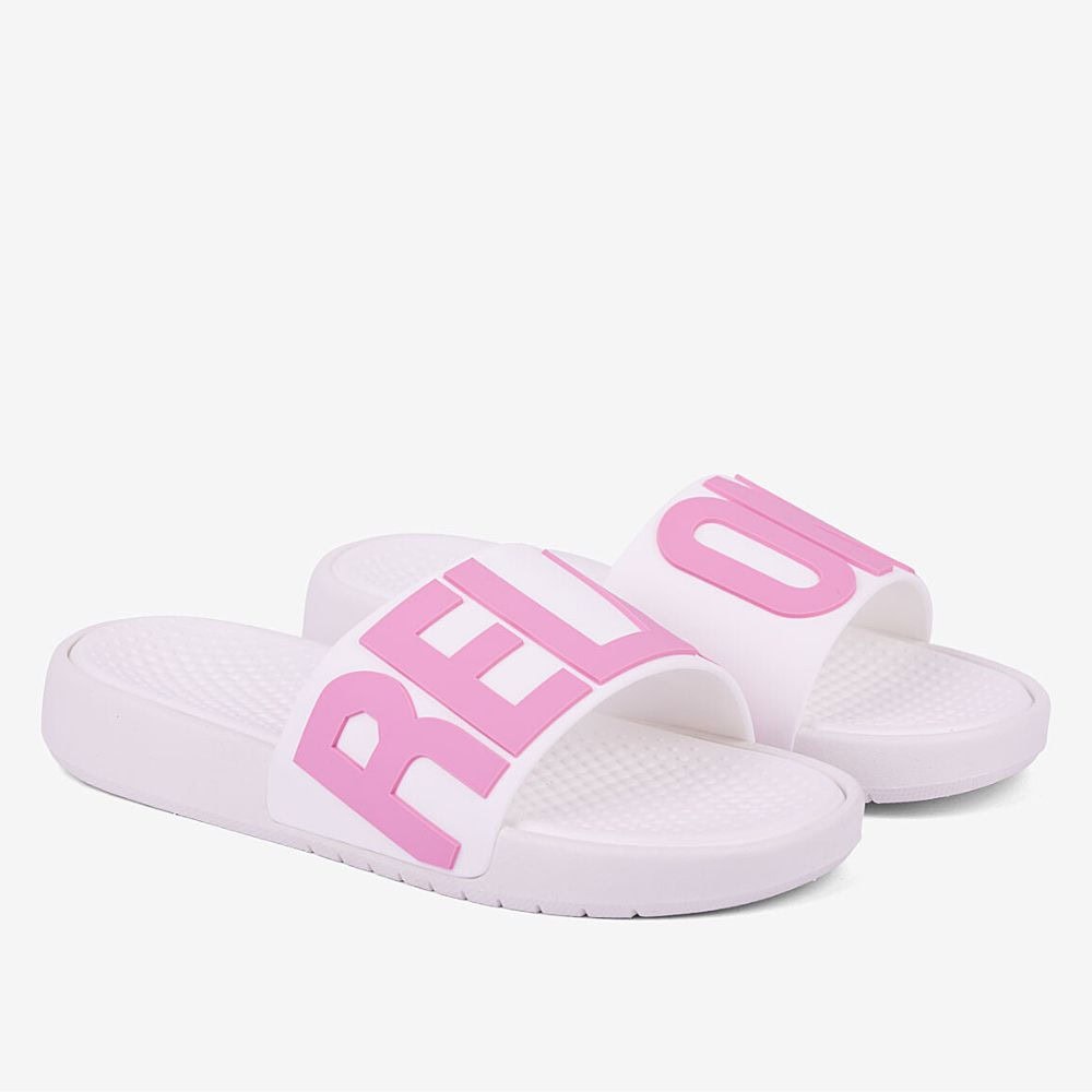 Šľapky COQUI Speedy White Dk Pink Relax On - Šľapky a sandále - 2