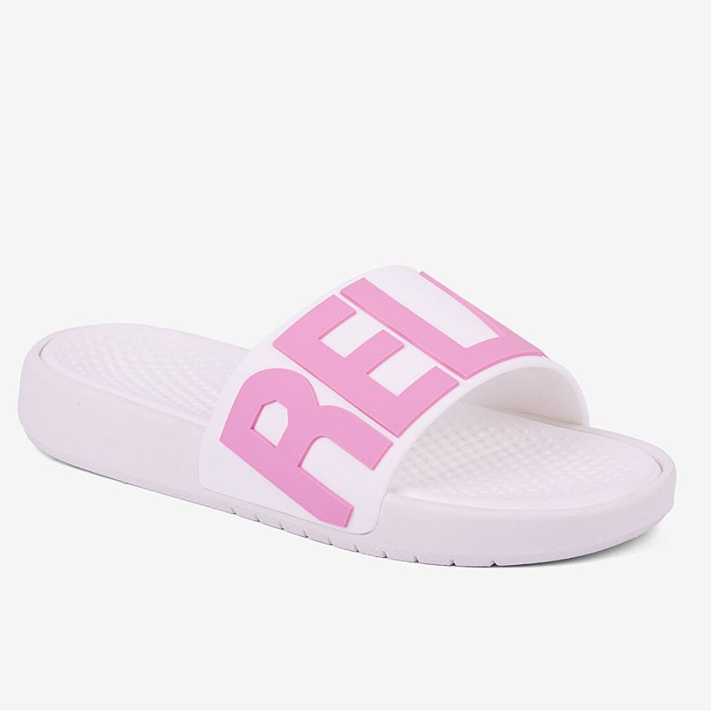 Šľapky COQUI Speedy White Dk Pink Relax On - Šľapky a sandále - 1