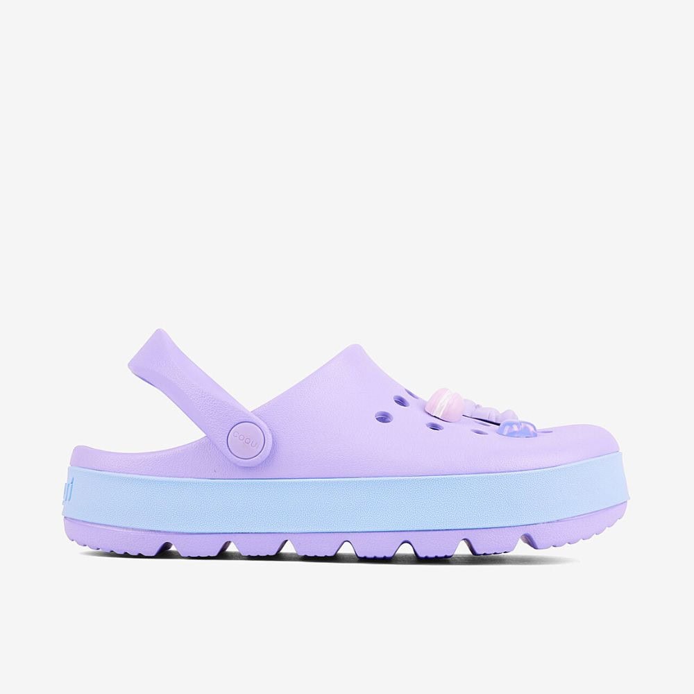Obuv COQUI Clogsy NIKO Viola/Candy Blue - Šľapky a sandále - 3