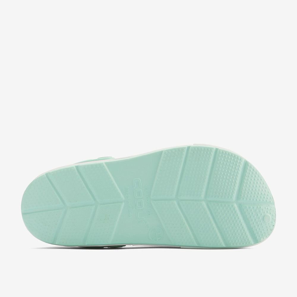 Obuv COQUI Clogsy LINDO Lt. Mint/White - Šľapky a sandále - 4