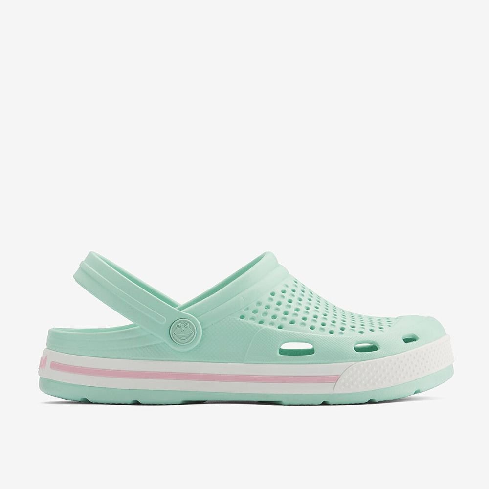 Obuv COQUI Clogsy LINDO Lt. Mint/White - Šľapky a sandále - 2