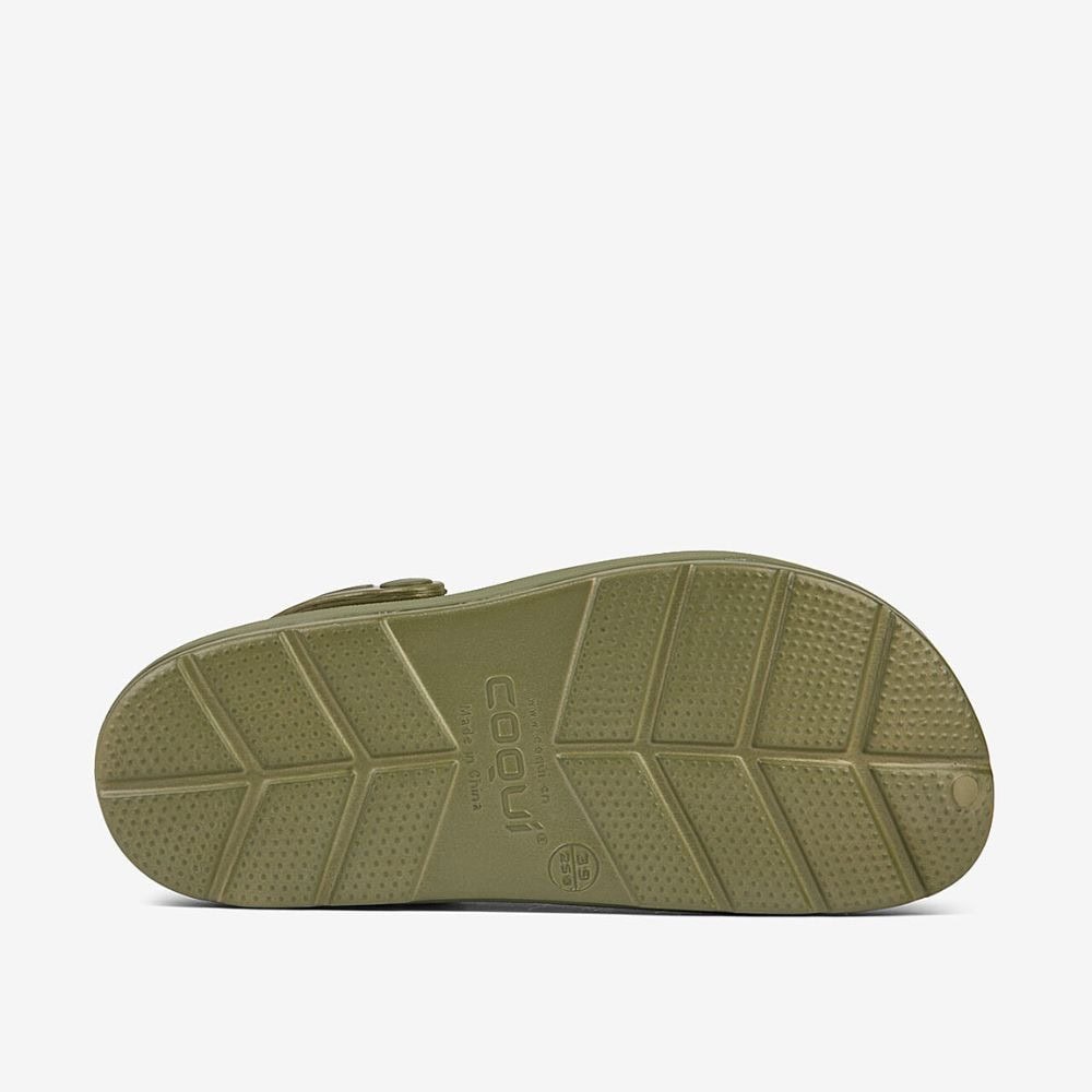Obuv COQUI Clogsy LINDO Army Green - Šľapky a sandále - 5