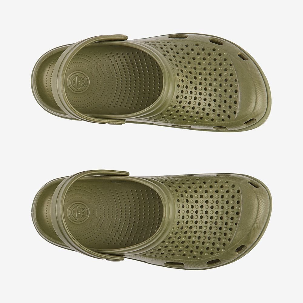 Obuv COQUI Clogsy LINDO Army Green - Šľapky a sandále - 3