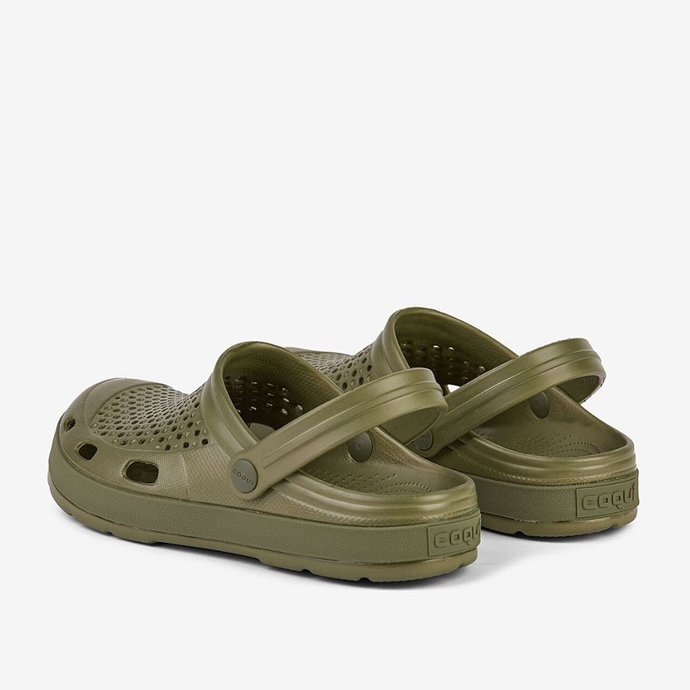 Obuv COQUI Clogsy LINDO Army Green - Šľapky a sandále - 4