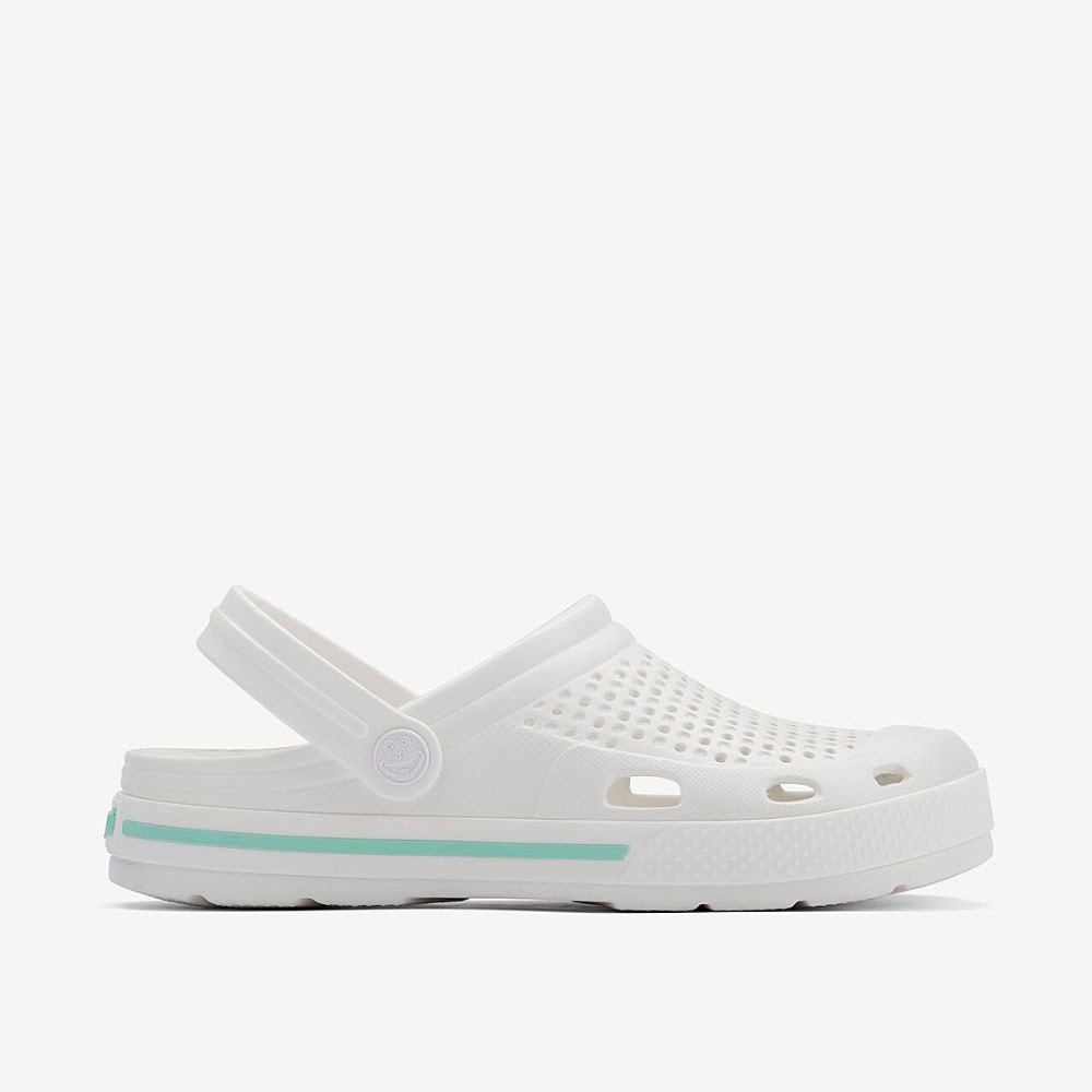 Obuv COQUI Clogsy LINDO White/White Lt. mint - Šľapky a sandále - 2