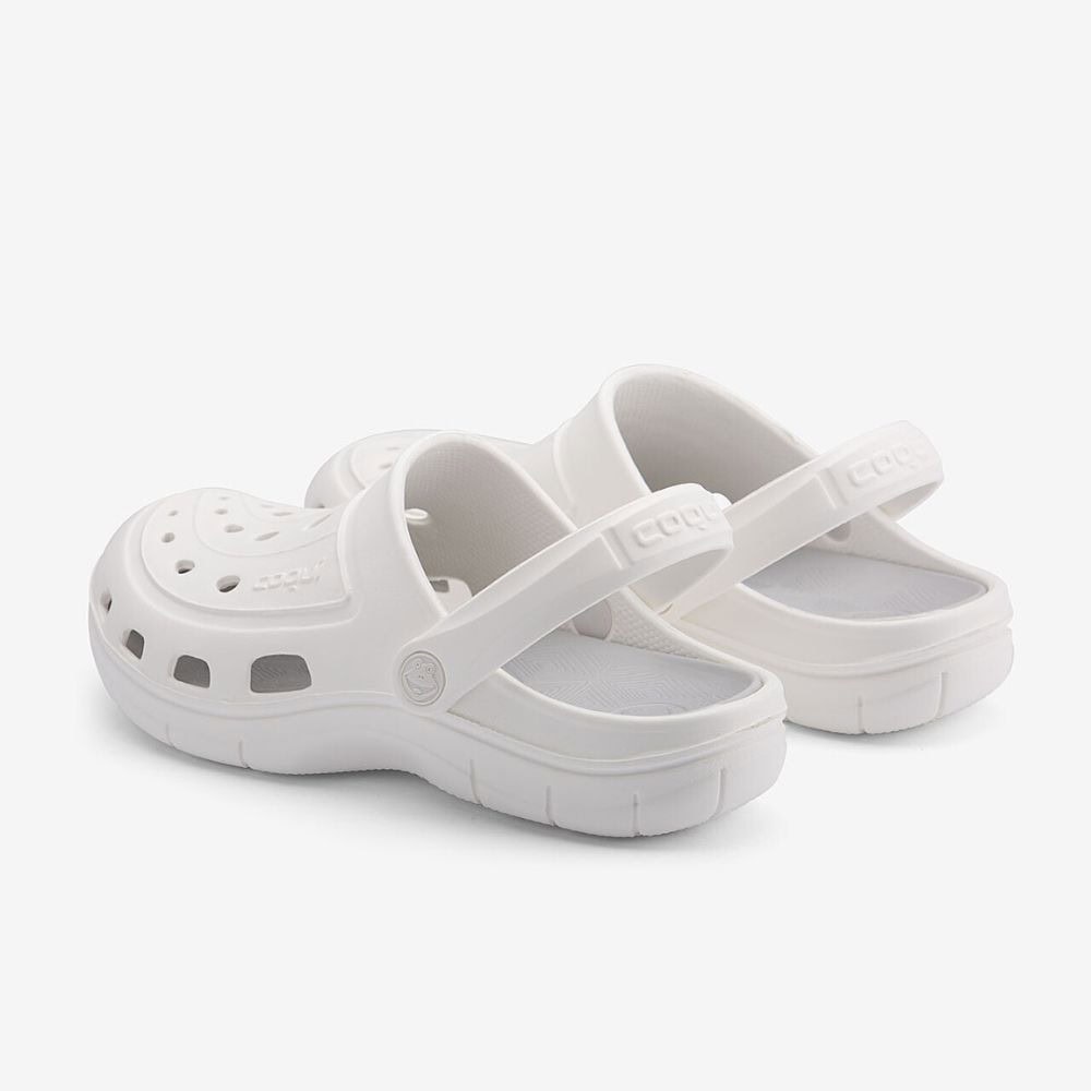 Obuv COQUI Clogsy JUMPER White/Khaki Grey - Šľapky a sandále - 2