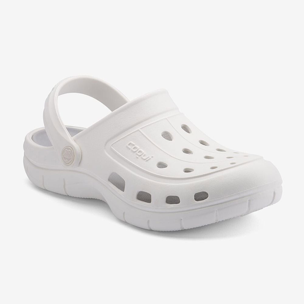 Obuv COQUI Clogsy JUMPER White/Khaki Grey - Šľapky a sandále - 1