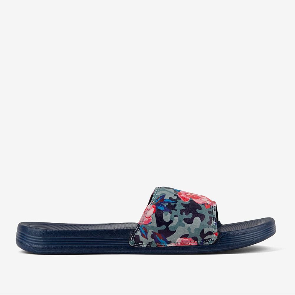 Šľapky COQUI Sana Navy Camo Roses - Šľapky a sandále - 3