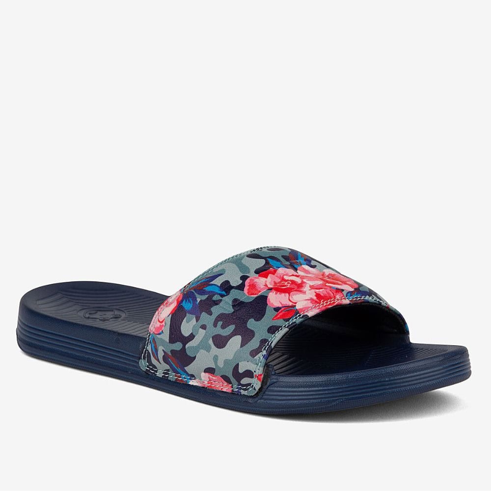 Šľapky COQUI Sana Navy Camo Roses - Šľapky a sandále - 1