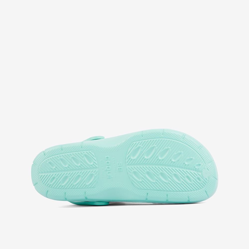 Obuv COQUI Clogsy JUMPER Lt. Mint/White - Šľapky a sandále - 5