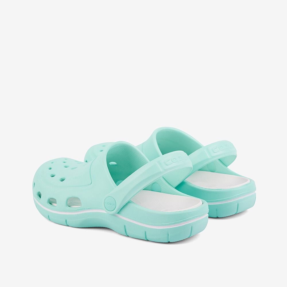 Obuv COQUI Clogsy JUMPER Lt. Mint/White - Šľapky a sandále - 3