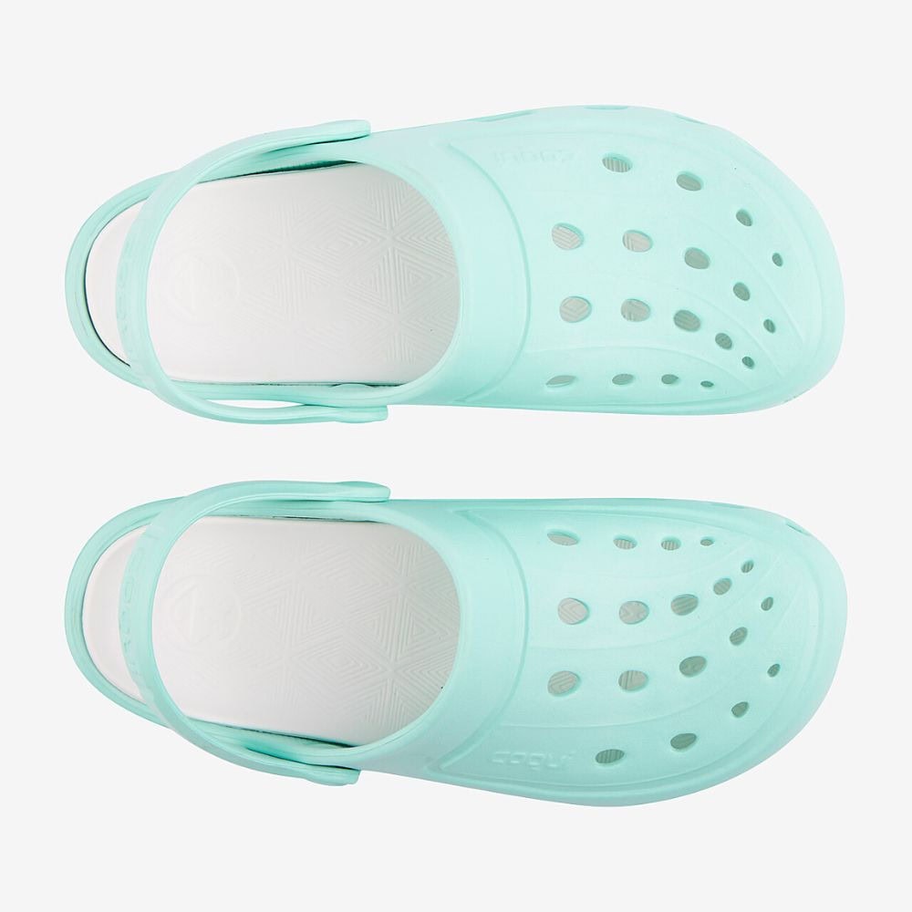 Obuv COQUI Clogsy JUMPER Lt. Mint/White - Šľapky a sandále - 2