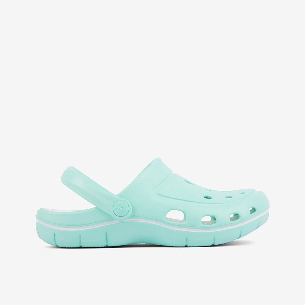 Obuv COQUI Clogsy JUMPER Lt. Mint/White - Šľapky a sandále - 4