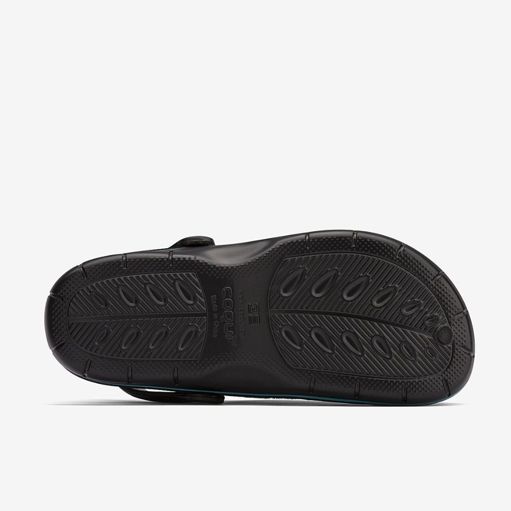 Obuv COQUI Clogsy JUMPER Black/Turquoise - Šľapky a sandále - 5