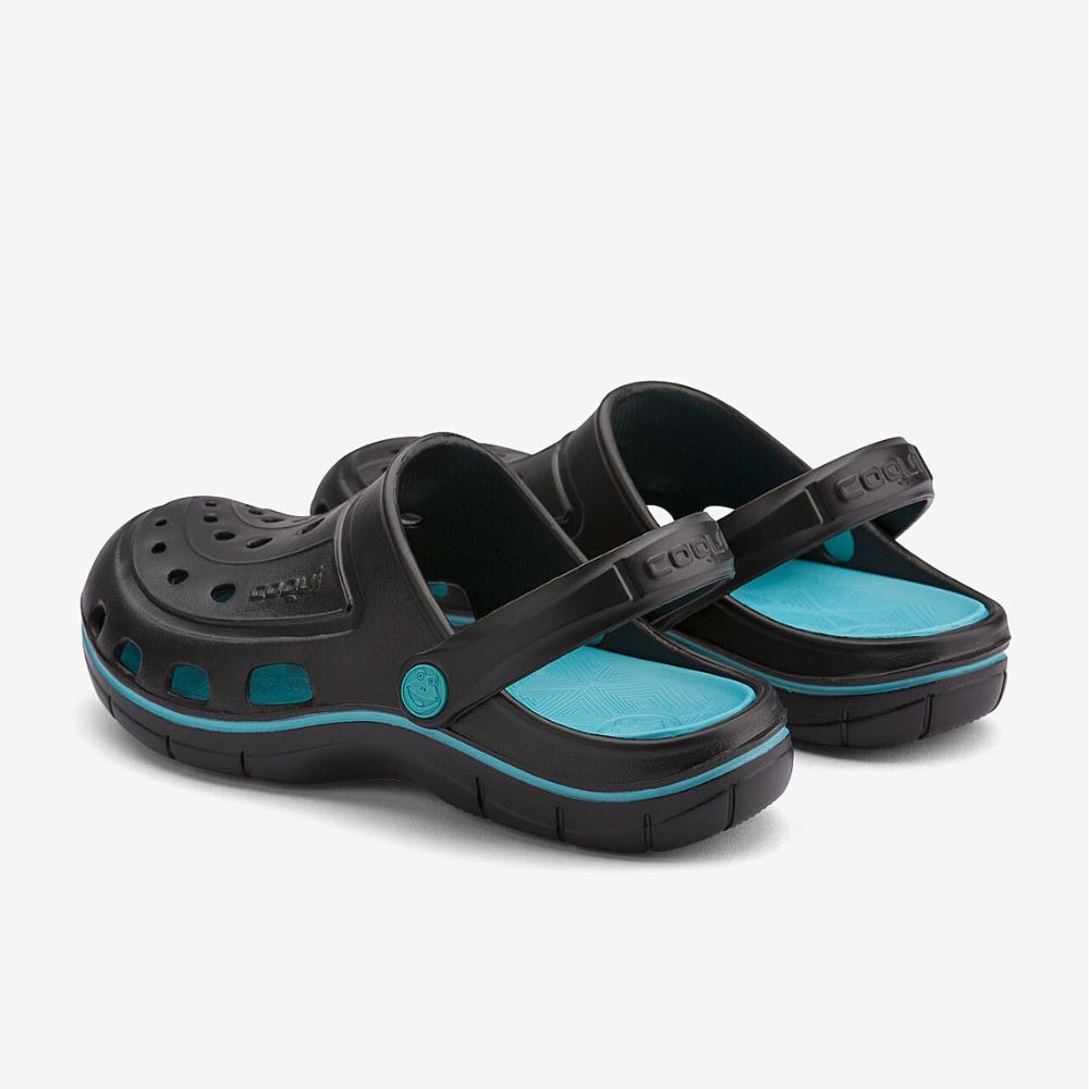 Obuv COQUI Clogsy JUMPER Black/Turquoise - Šľapky a sandále - 2