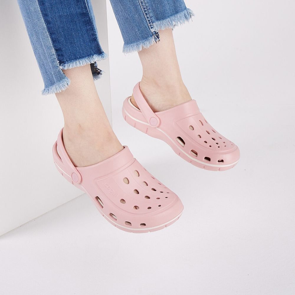 Obuv COQUI Clogsy JUMPER Powder Pink/Ivory - Šľapky a sandále - 3
