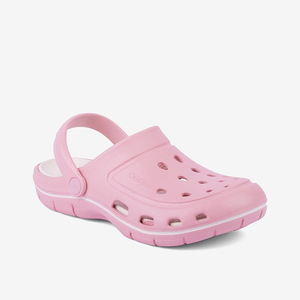 Obuv COQUI Clogsy JUMPER Powder Pink/Ivory - Šľapky a sandále - 1