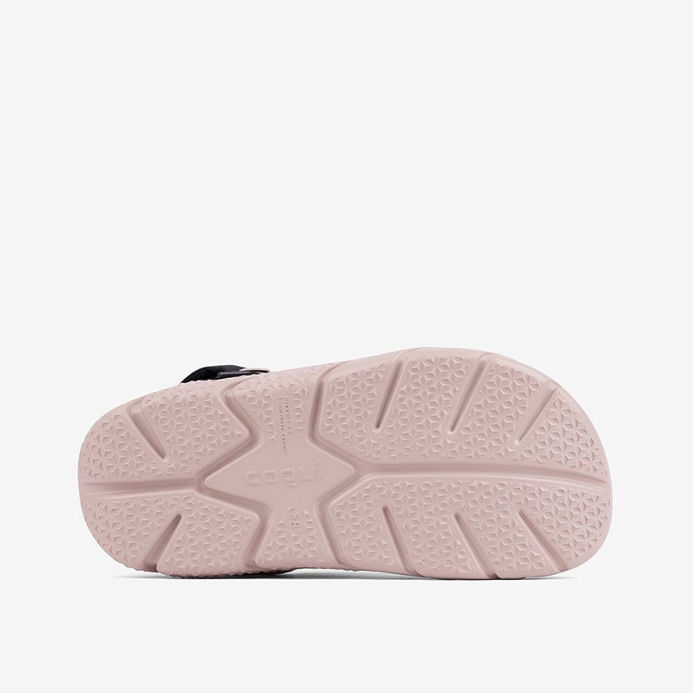 Obuv COQUI Clogsy Cody Lt. Taupe/Black Velcro + Amulet - Šľapky a sandále - 6