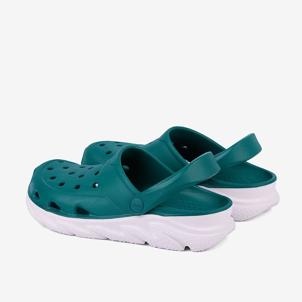 Obuv COQUI Clogsy Cody Verdigris/White - Šľapky a sandále - 3