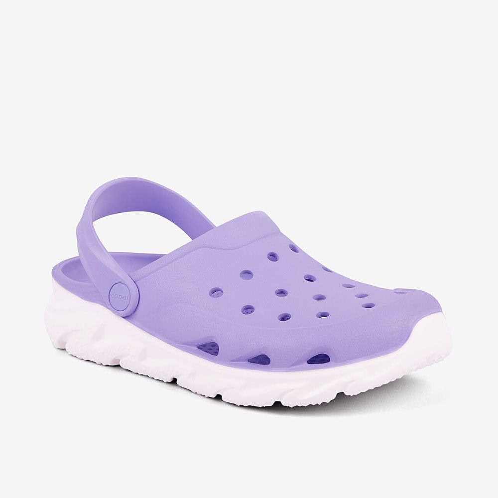 Obuv COQUI Clogsy Cody Lt. Lila/White - Šľapky a sandále - 1