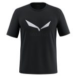 Tričko SALEWA Solidlogo Dry M T-shirt Black out
