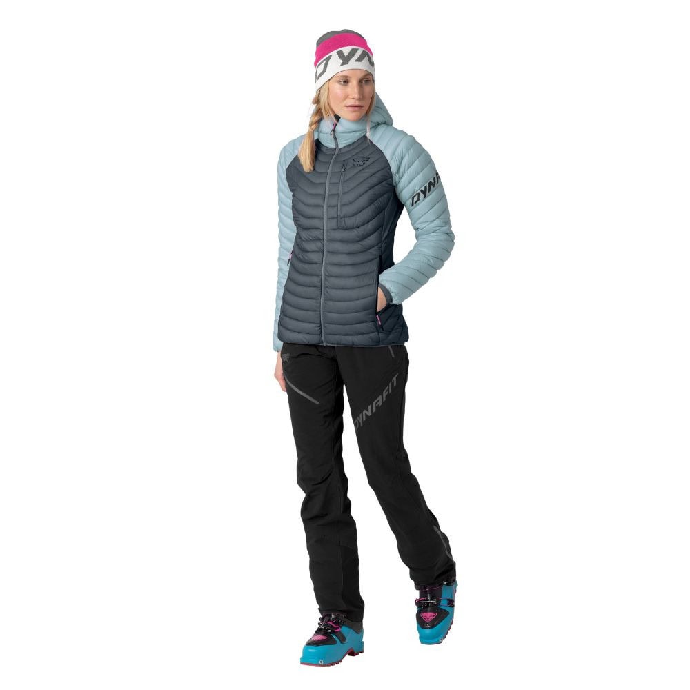 Bunda DYNAFIT Radical Down RDS Hooded Jacket W Cloud Blue - Bundy na bežky a skialp - 2