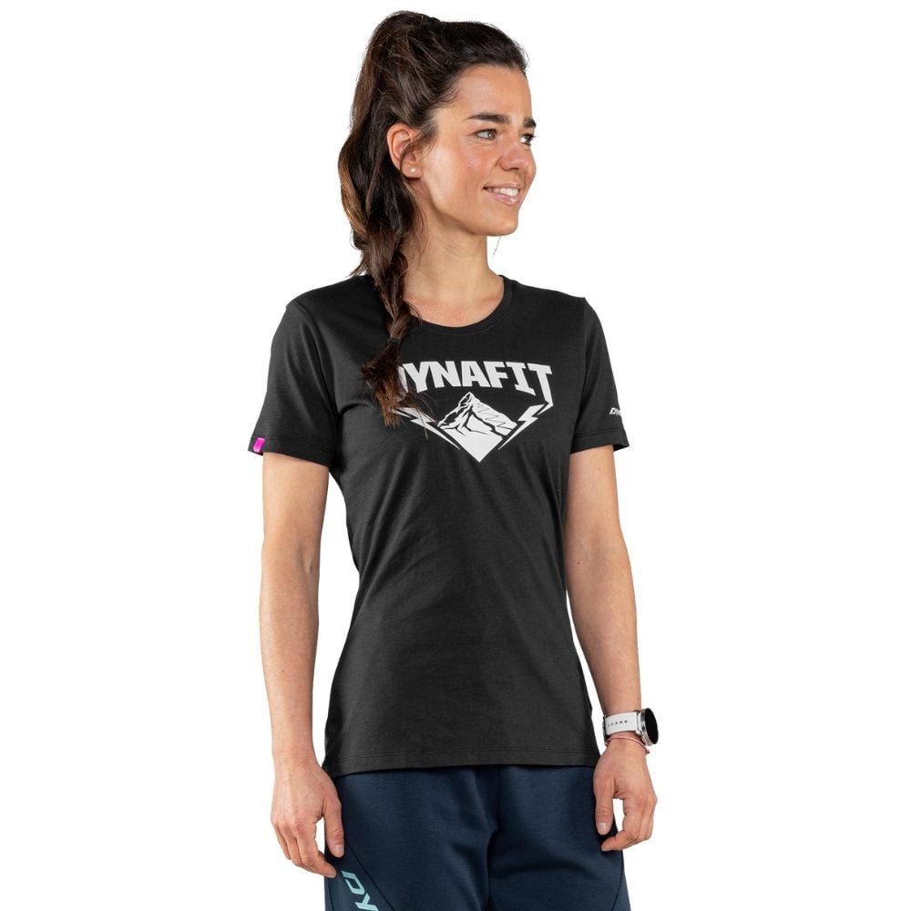 Tričko DYNAFIT Graphic CO W S/S TEE Hardcore - Dámske oblečenie - 2