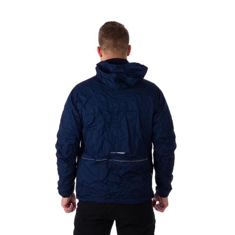 Pánska vodotesná zbaliteľná outdoorová bunda NORTHFINDER Northkit Tmavomodrá - Bundy & Vesty - 5
